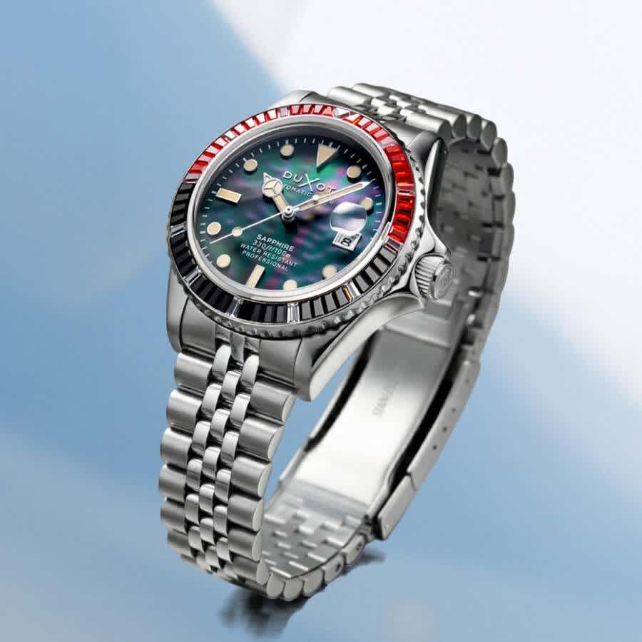 Duxot Atlantica Automatic Black Dial Mens Watch DX-2077-22