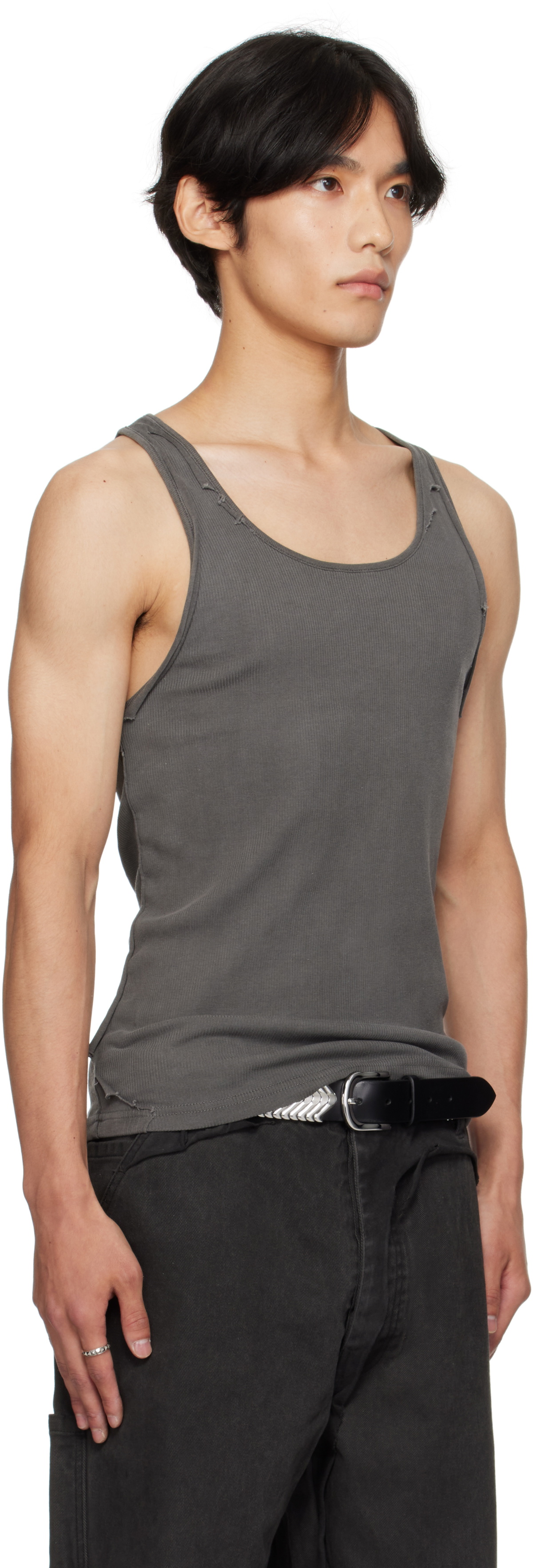 ALEXANDER DIGENOVA Gray Layered Tank Top