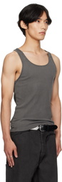 ALEXANDER DIGENOVA Gray Layered Tank Top