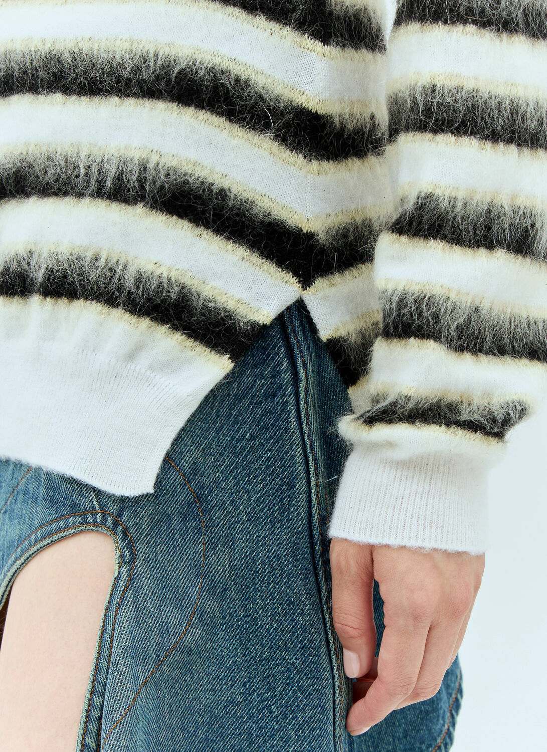 Marni Striped Wool-Mohair Sweater