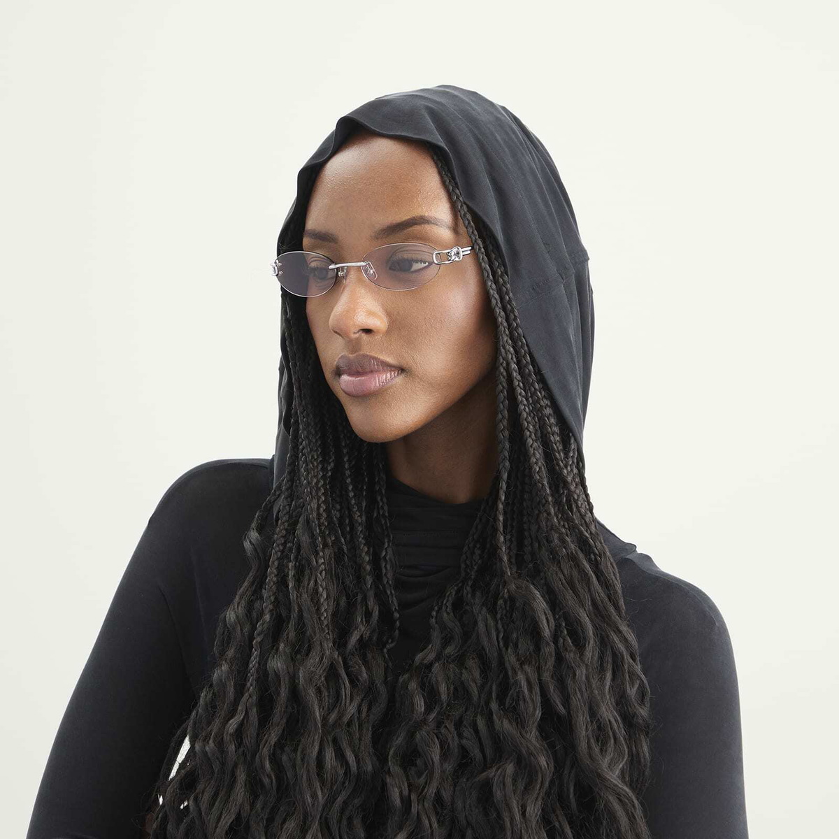 Gentle Monster Musubi Sunglasses in Silver/Brown 