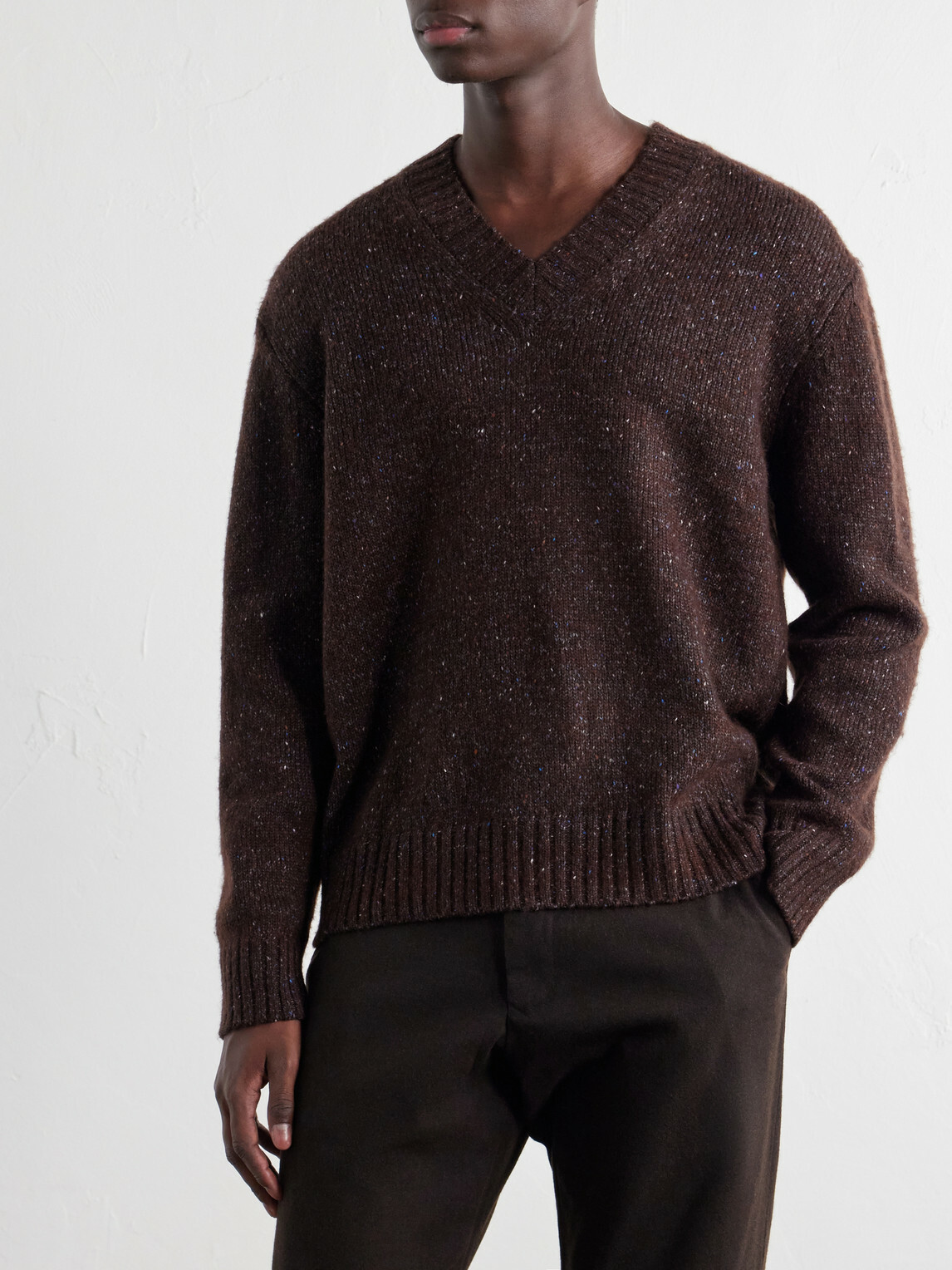 NN07 - Flint Wool-Blend Sweater - Brown