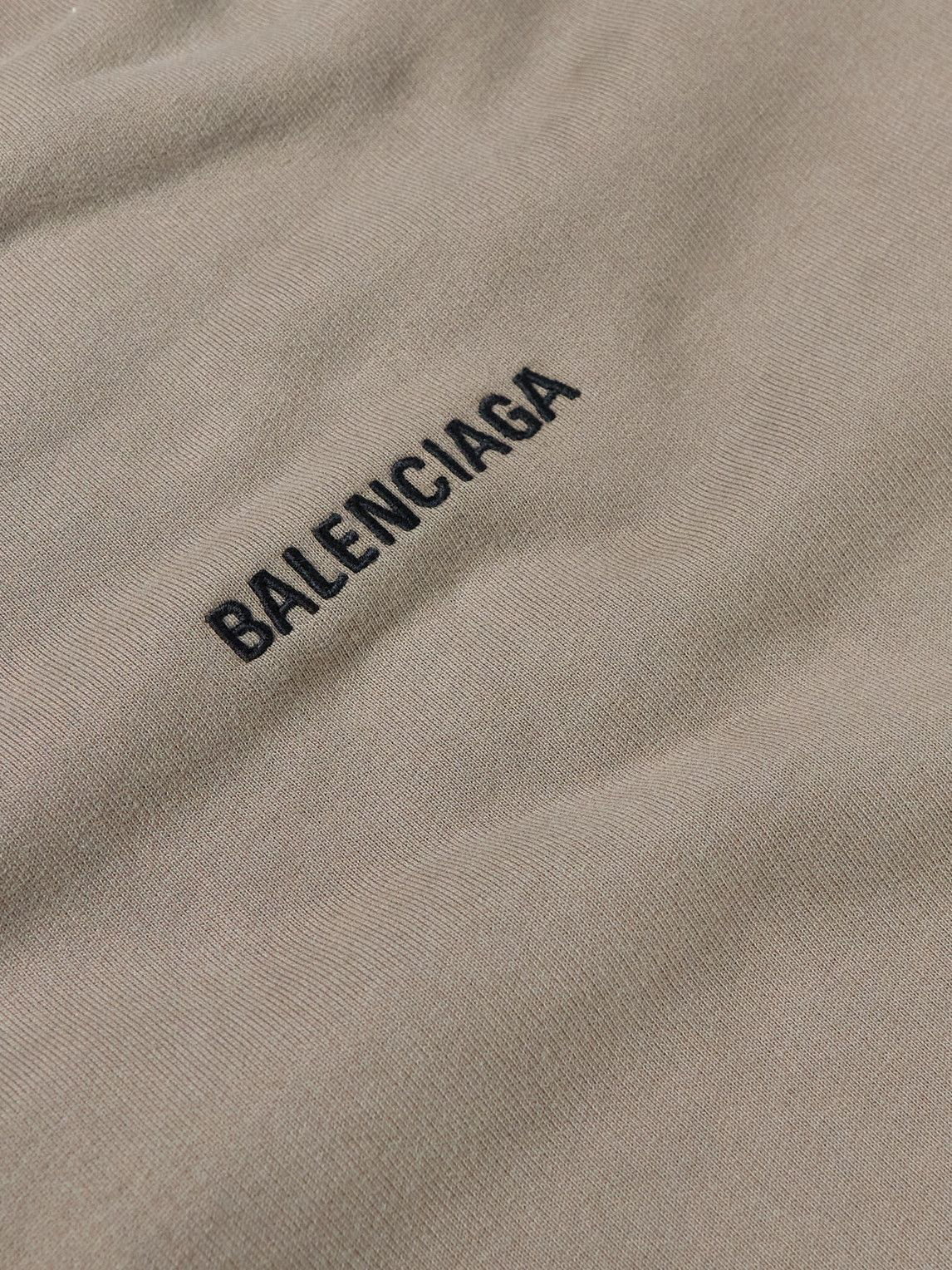 Balenciaga - Logo-Embroidered Cotton-Jersey Hoodie - Brown Balenciaga