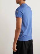 Moncler - Slim-Fit Logo-Appliquéd Stretch-Cotton Jersey T-Shirt - Blue