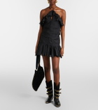 Marant Etoile Daneen ruffled cotton-blend miniskirt