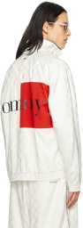 Tommy Jeans White Monogram Track Jacket