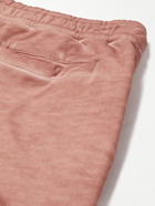 Mr P. - Cold-Dyed Organic Cotton-Jersey Drawstring Shorts - Pink