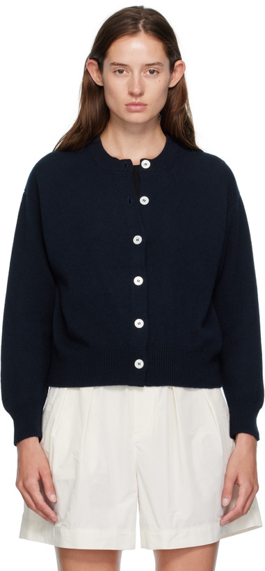 Photo: &Daughter Navy Ada Crewneck Cardigan