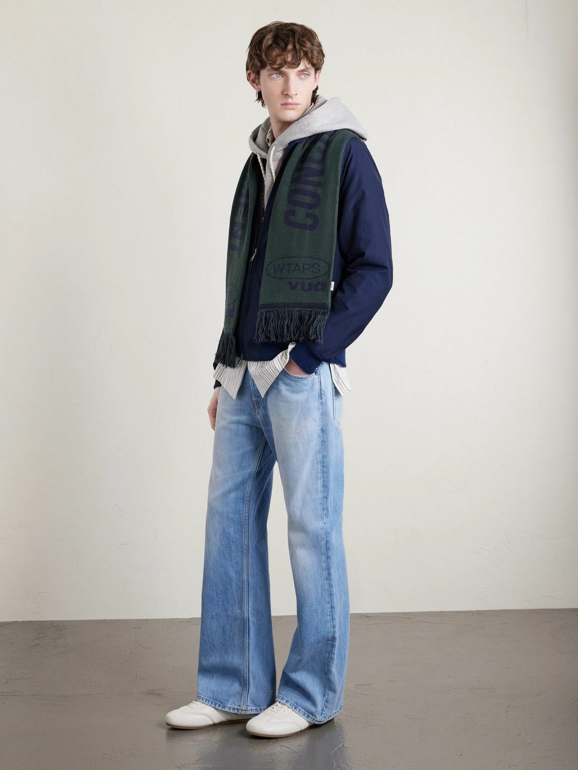 WTAPS - Evasion Fringed Knitted Scarf WTAPS
