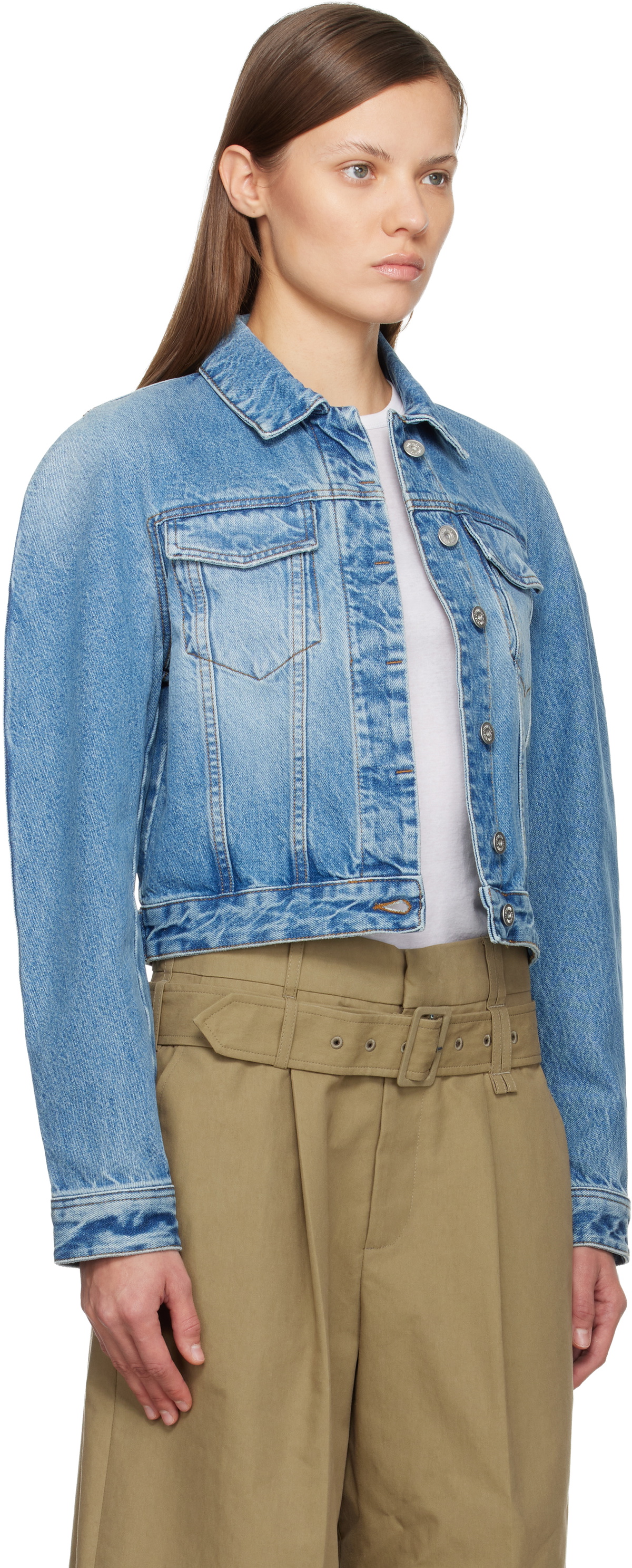 JACQUEMUS Blue 'The Ovalo de-Nîmes' Denim Jacket