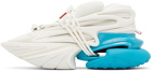 Balmain White & Blue Unicorn Sneakers
