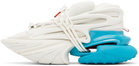 Balmain White & Blue Unicorn Sneakers