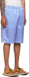 ABRA SSENSE Exclusive Blue & White Basketball Printed Shorts