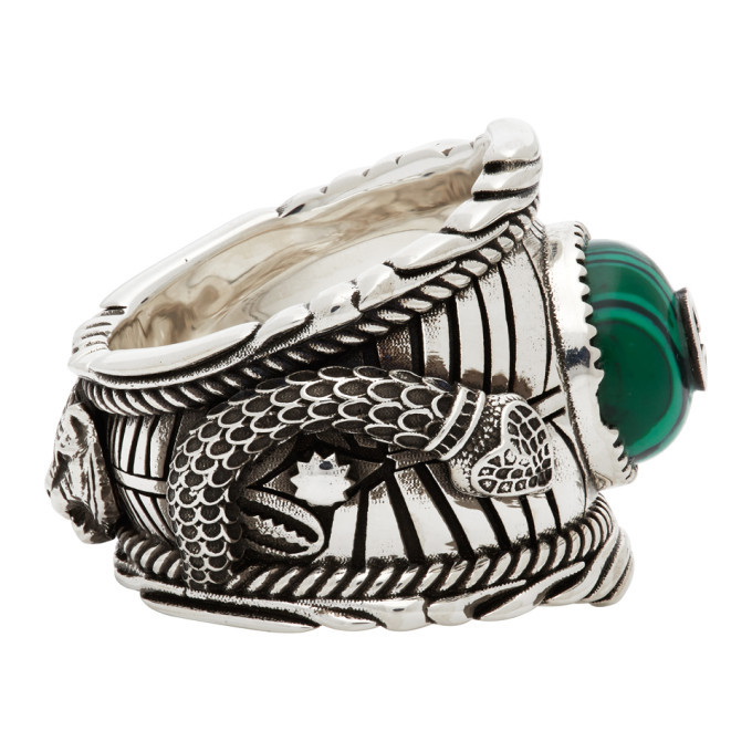 Gucci Silver Garden Snake Ring Gucci