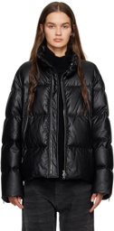 MM6 Maison Margiela Black Quilted Down Jacket