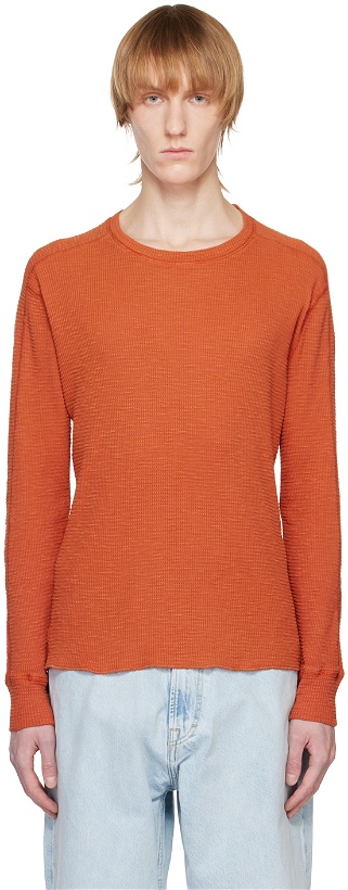 Photo: RRL Orange Crewneck Sweater