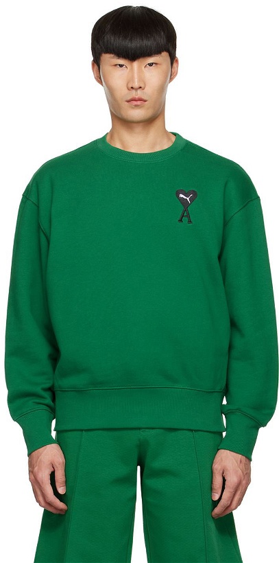 Photo: AMI Alexandre Mattiussi Green Puma Edition Sweatshirt