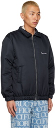 Fiorucci Navy Embroidered Jacket