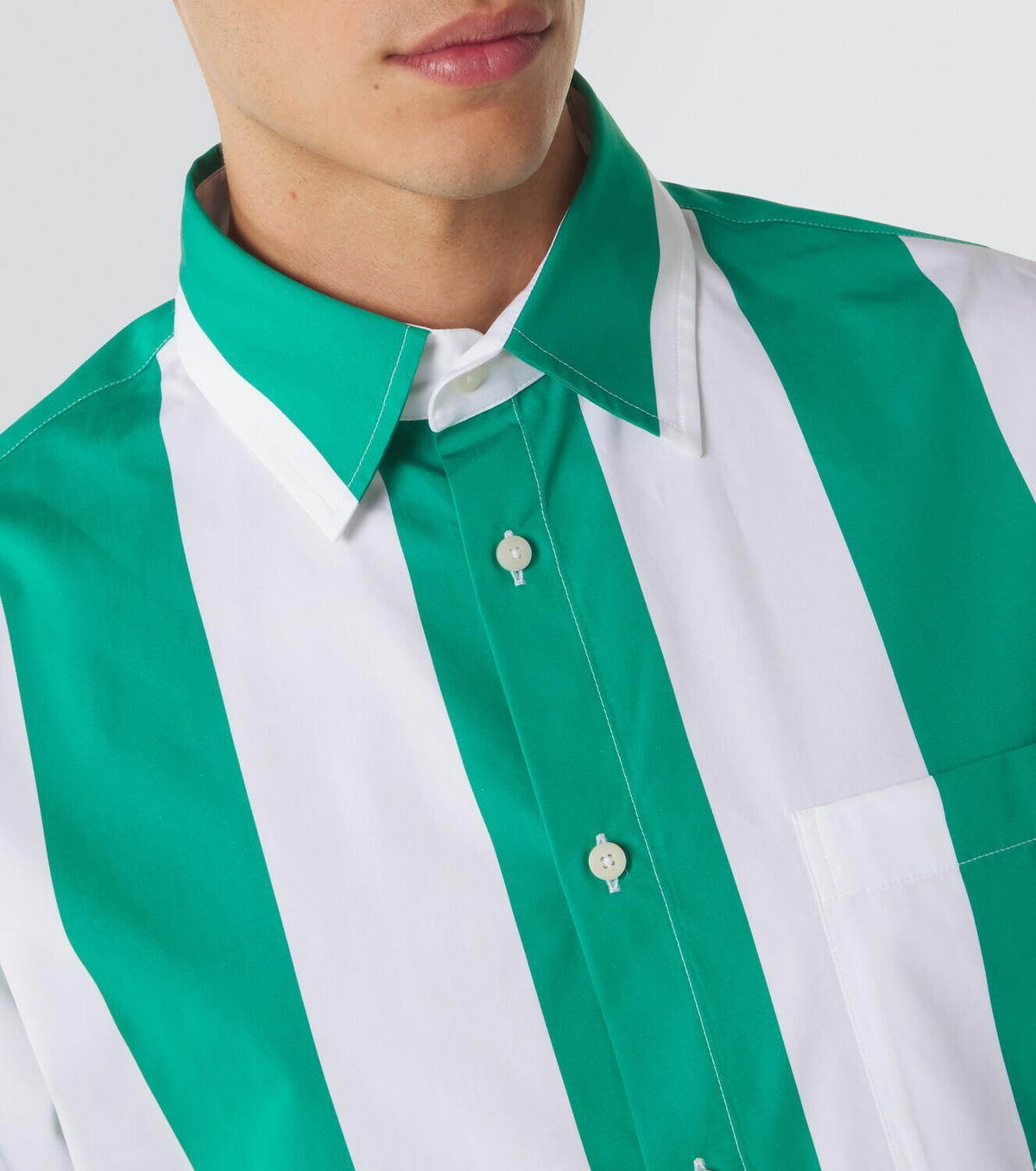 Jacquemus Camargue striped cotton poplin shirt