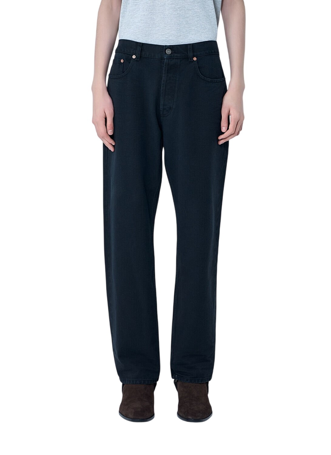 パンツ SAINT LAURENT skinny denims indigo Saint Laurent - Skinny-Fit 15cm Hem Denim Jeans - Men - Indigo