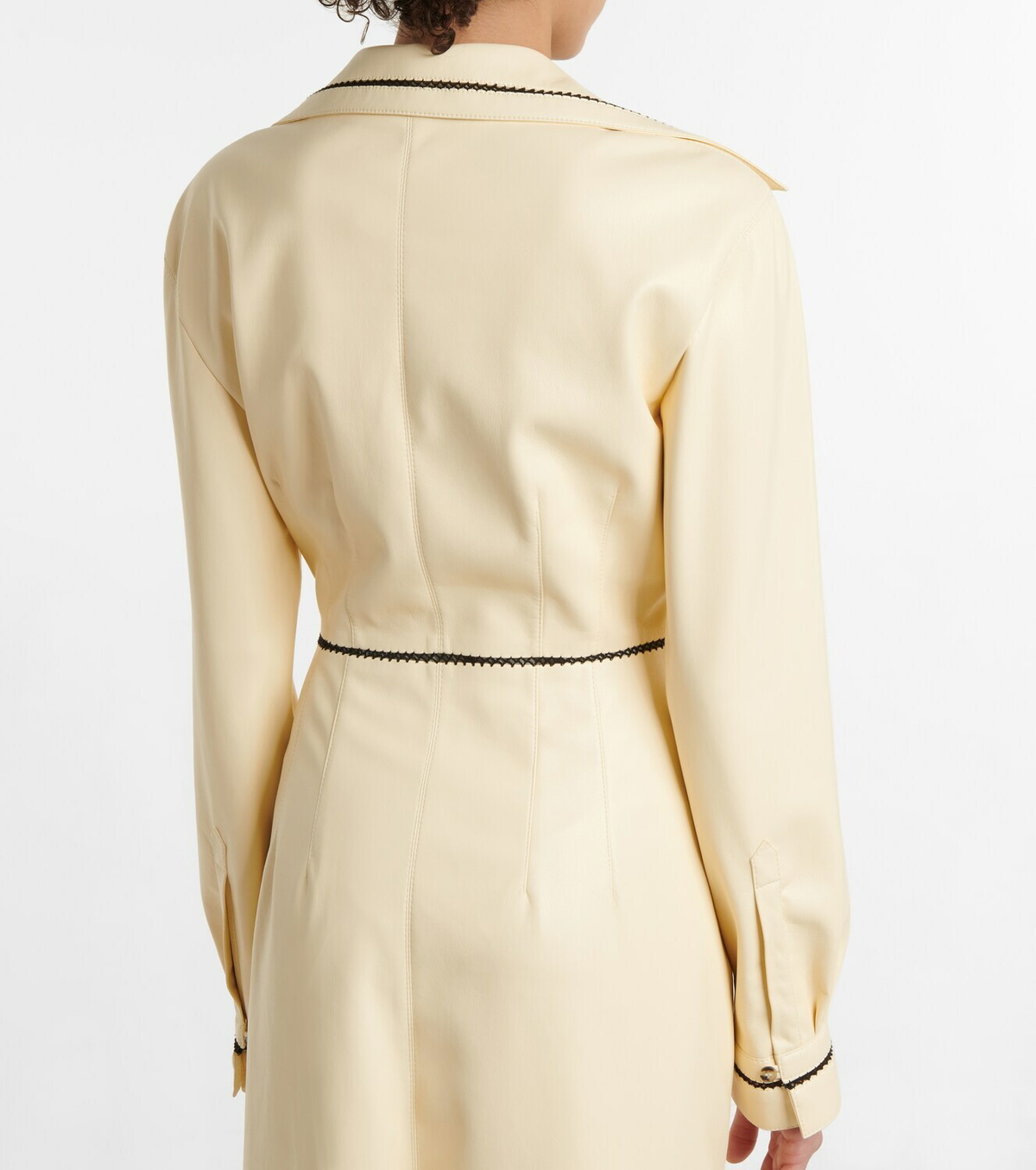 Nanushka - Berna faux leather wrap midi dress