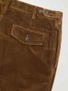 Drake's - Straight-Leg Cotton-Corduroy Trousers - Brown