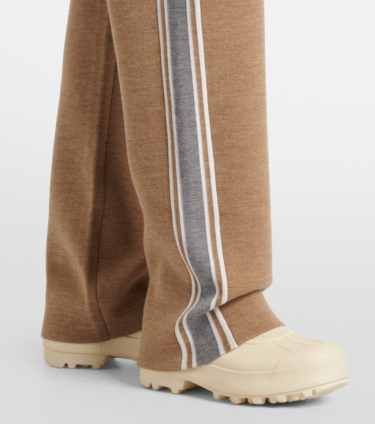 Fusalp Benada striped wool-blend straight pants