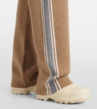 Fusalp Benada striped wool-blend straight pants