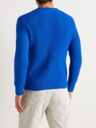 MP Massimo Piombo - Waffle-Knit Wool Sweater - Blue