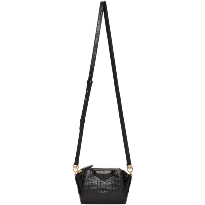 Givenchy Black Croc Nano Antigona Bag Givenchy