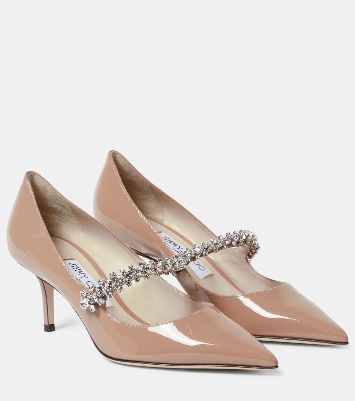 Jimmy Choo Bing 65 embellished patent leather pumps Jimmy Choo
