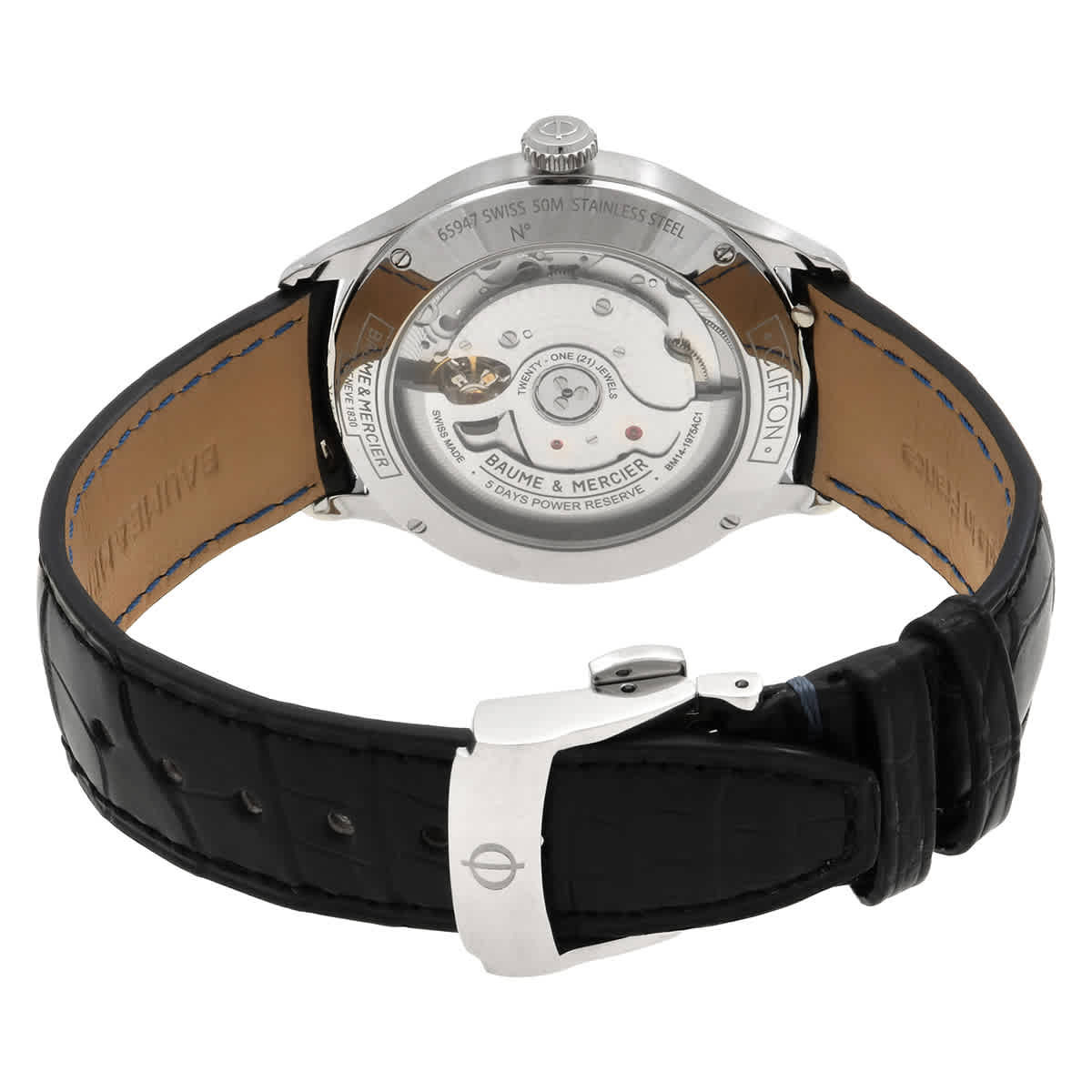 Baume et Mercier Clifton Automatic Black Dial Mens Watch M0A10758