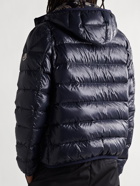 Moncler - Freville Reversible Quilted Nylon and Flocked Shell Down Jacket - Blue