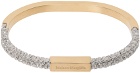 Maison Margiela Gold & Silver Engraved Logo Bracelet