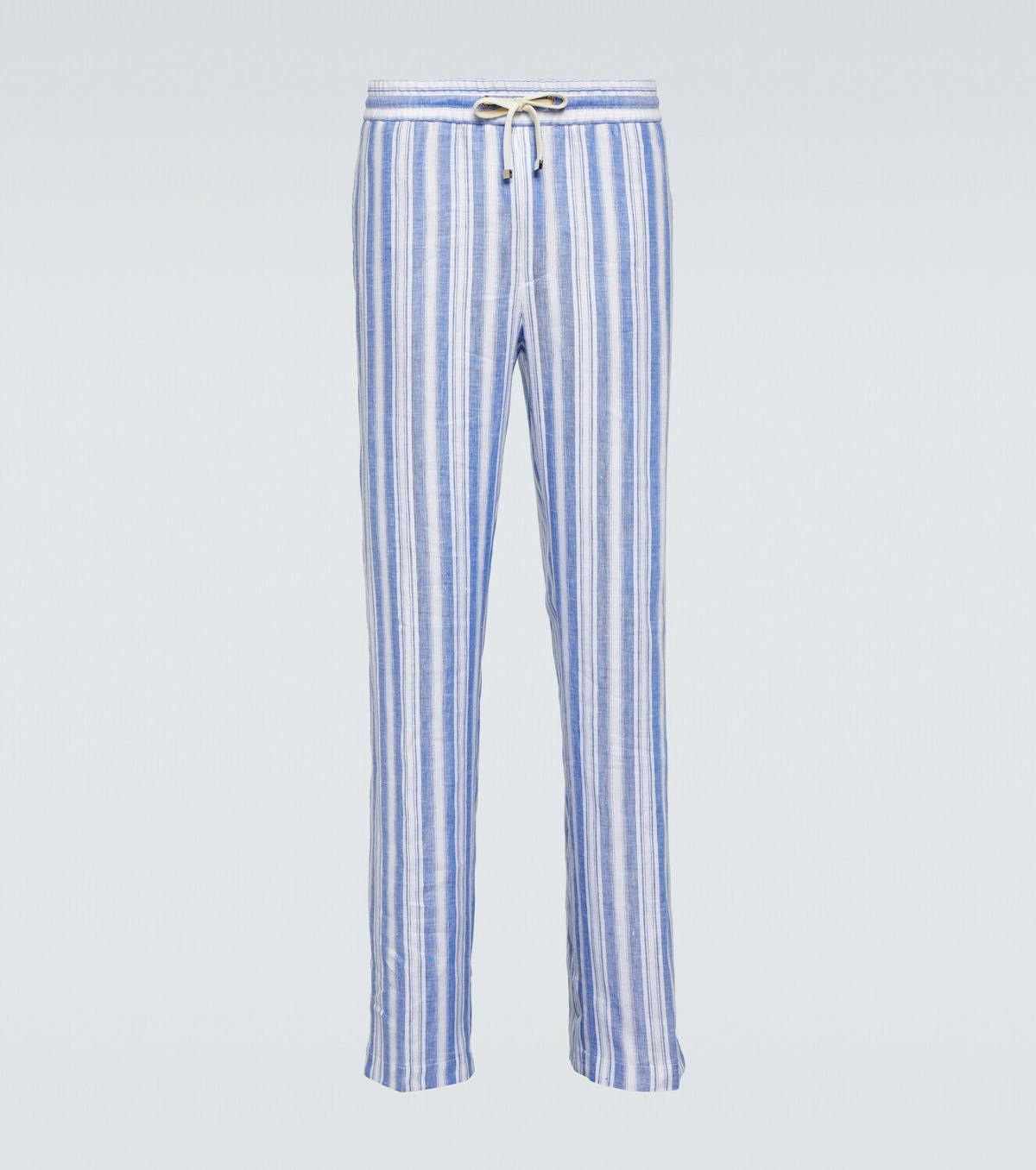 Loro Piana Heirai striped linen pants