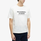 Pas Normal Studios Men's Off-Race Logo T-Shirt in Off-White