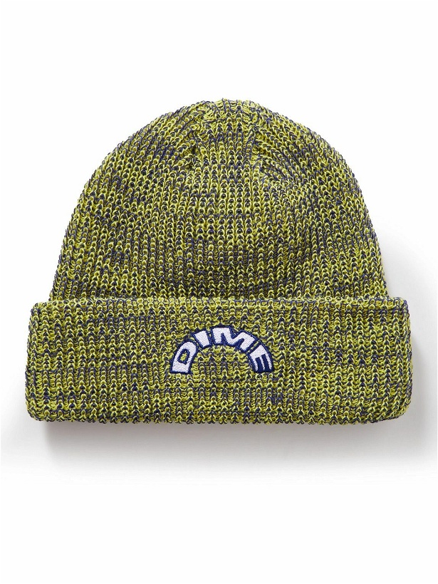 Photo: DIME - Arch Logo-Embroidered Knitted Beanie