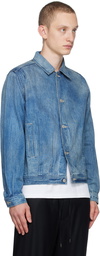 AURALEE Indigo Faded Jacket