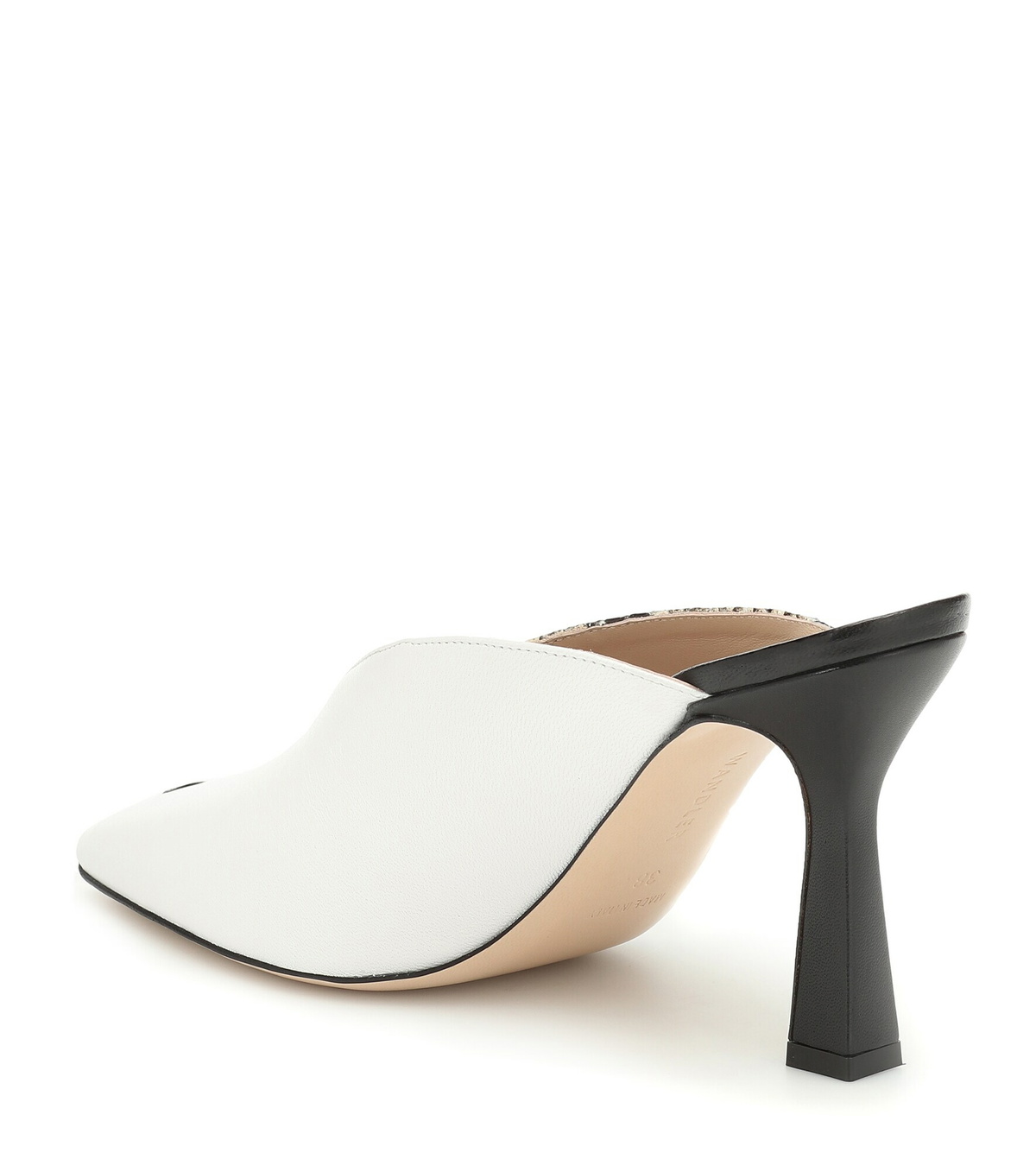 Wandler - Niva snake-effect leather mules