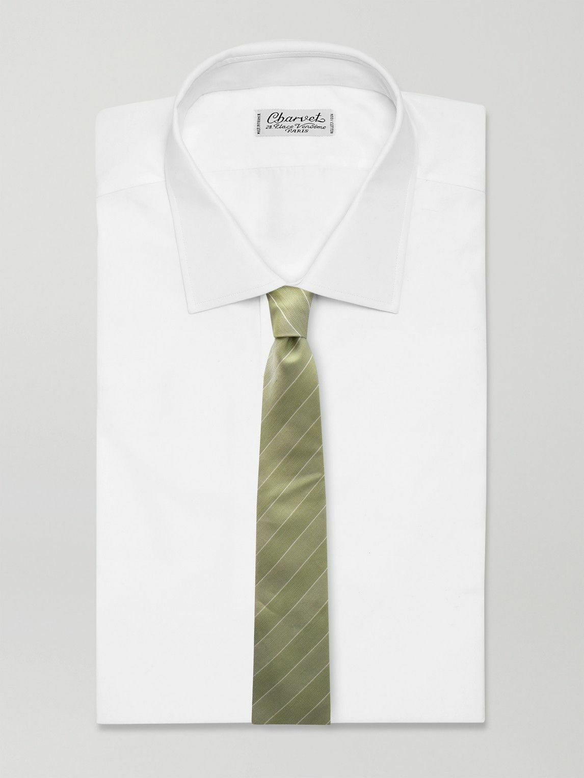 Richard James - 8cm Striped Silk and Linen-Blend Tie