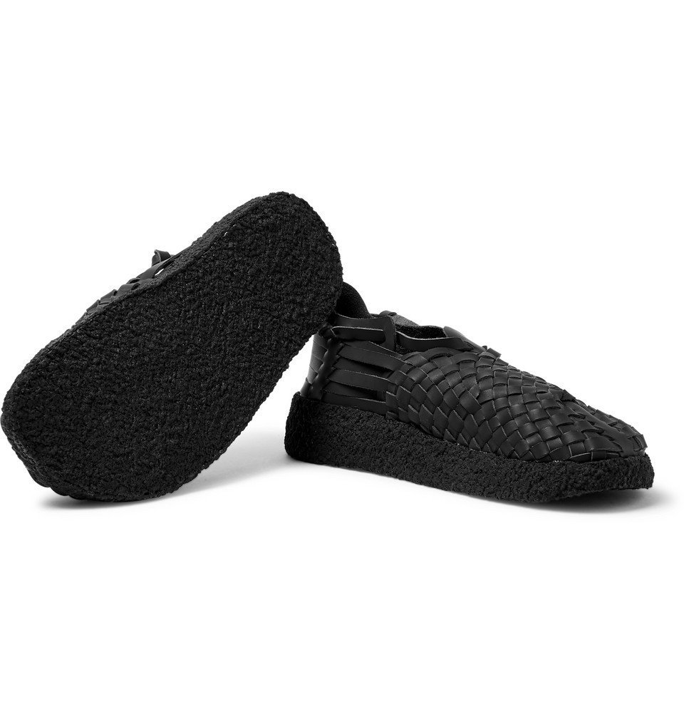 Malibu Sandals Woven Mocassin Slip On Shoe Men 9 EU 42 Nylon Black Intrecciato Malibu - Latigo Woven Faux Leather Sandals - Men - Black  main image 4