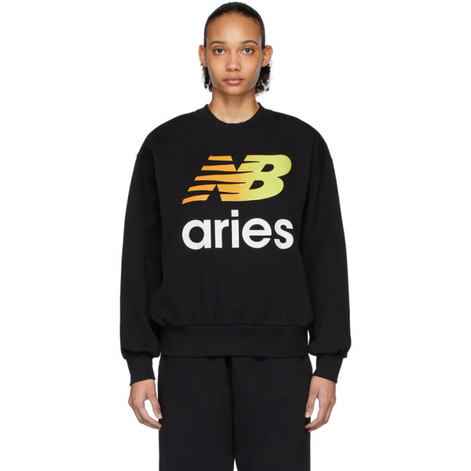 Photo: Aries Black New Balance Edition Logo Sweatshirt