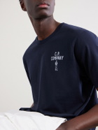 C.P. Company - Logo-Print Cotton-Jersey T-Shirt - Blue