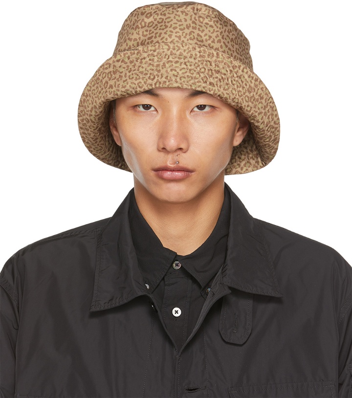 Photo: Engineered Garments Brown Leopard Print Bucket Hat