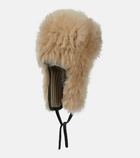 Brunello Cucinelli - Cashmere shearling aviator hat