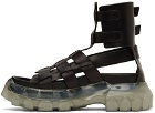 Rick Owens Black Hiking Tractor Sandals