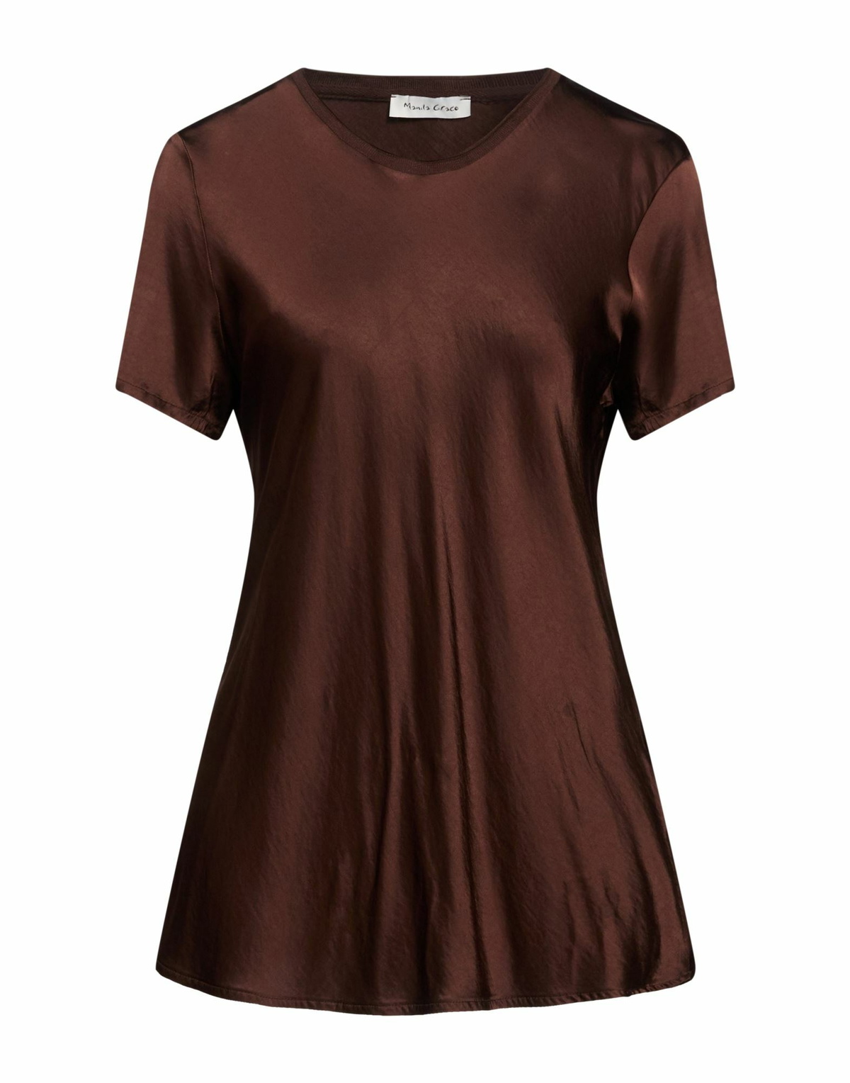 Manila Grace Womens T-shirt in Brown