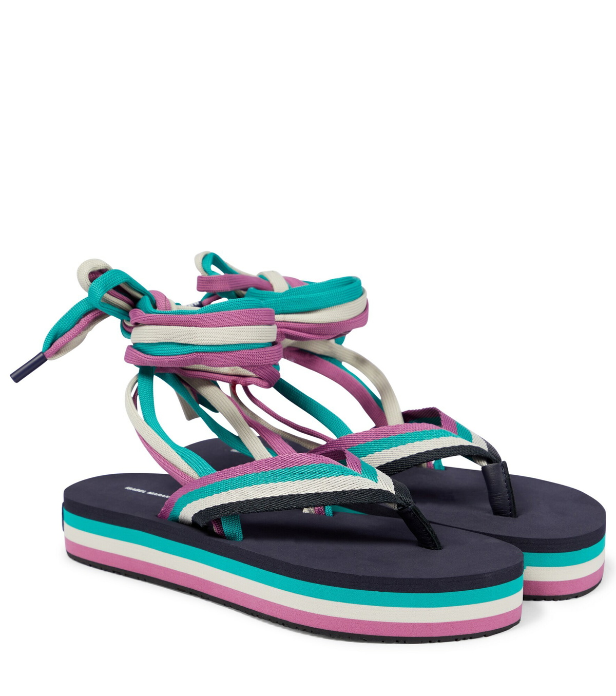 Isabel Marant - Tuoni striped thong sandals Isabel Marant