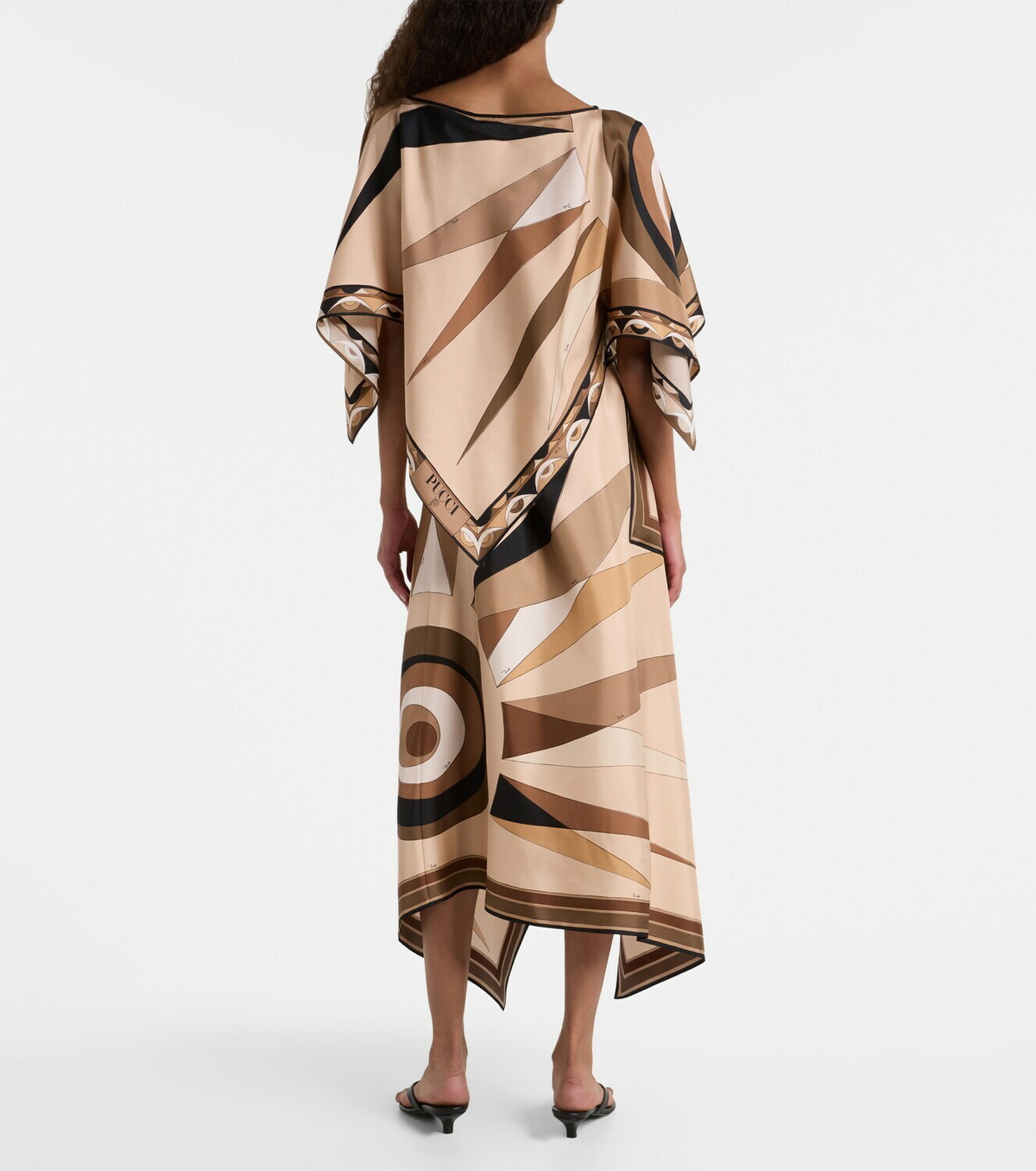 Pucci Hawaii silk satin cape