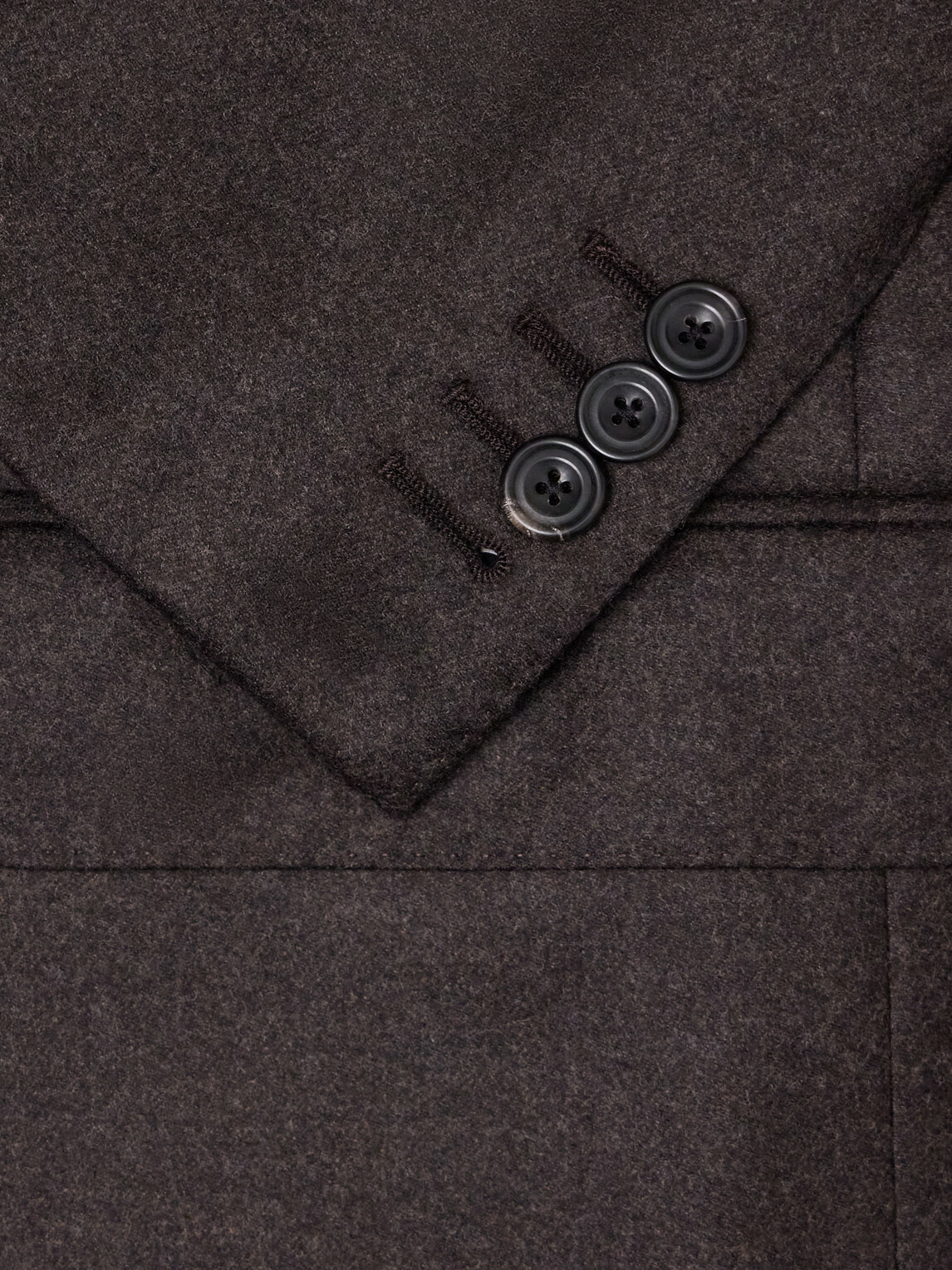 Thom Sweeney - Wool-Blend Flannel Suit Jacket - Brown